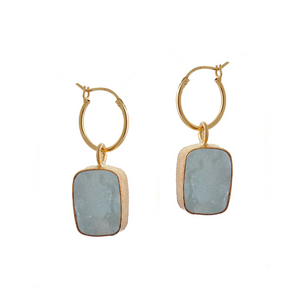 
                  
                    Load image into Gallery viewer, Aquamarine Elemental Crystal Earrings
                  
                