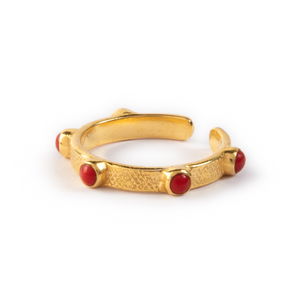 
                  
                    Load image into Gallery viewer, Root Chakra Ring - Coral
                  
                